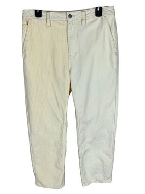 Men's Paterson Cream Yellow Corduroy Mix Made For Play Straight Pants Size 30